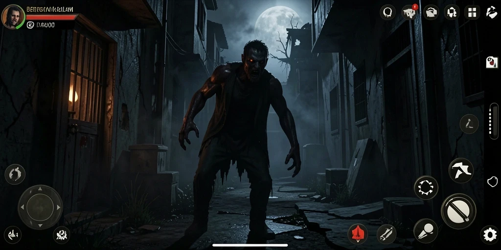 Tampilan menakutkan dalam gameplay BARU01 yang penuh ketegangan.