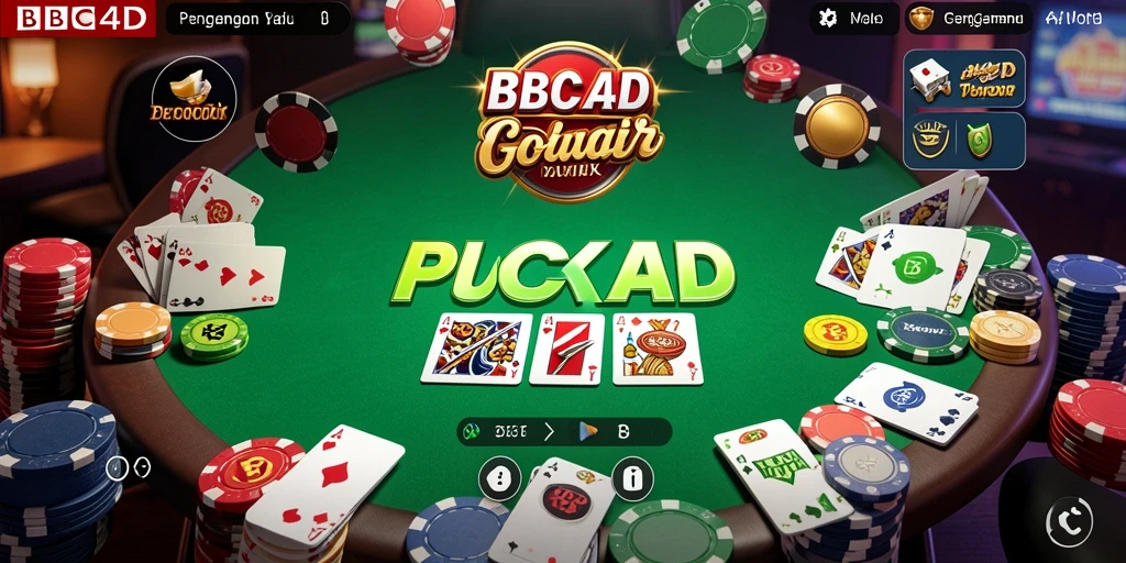 Tampilan gameplay seru di BBCA4D dengan suasana poker yang menegangkan.