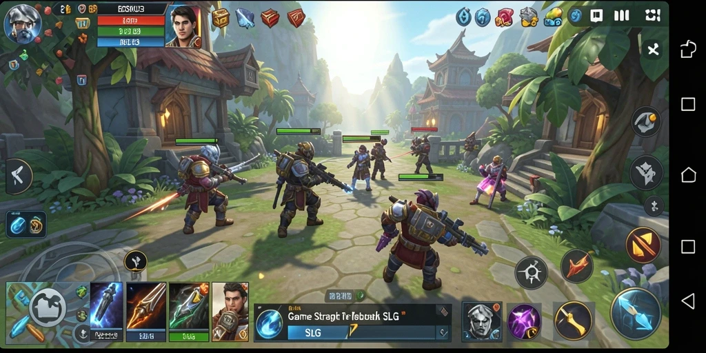 Tampilan gameplay menarik dari BOSKU33 yang menunjukkan strategi SLG.