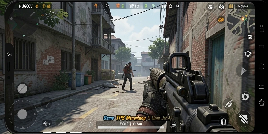 Tangkapan layar dari gameplay seru HUGO77 yang penuh aksi.