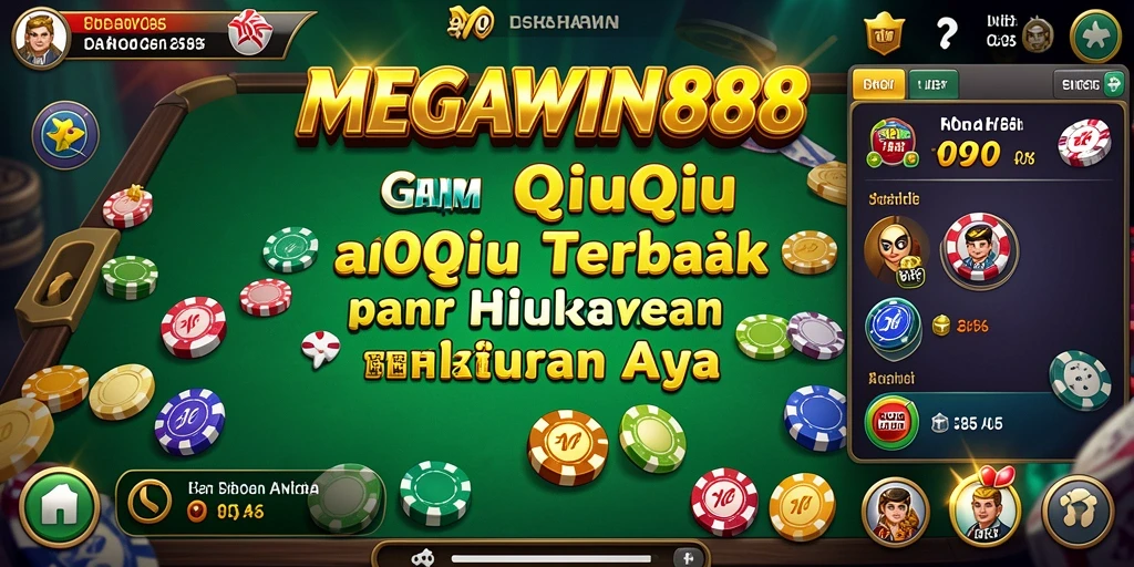Screenshot MEGAWIN888 yang menampilkan permainan QiuQiu yang seru.