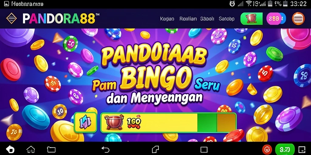 Tampilan gameplay menarik pada aplikasi Bingo PANDORA88.